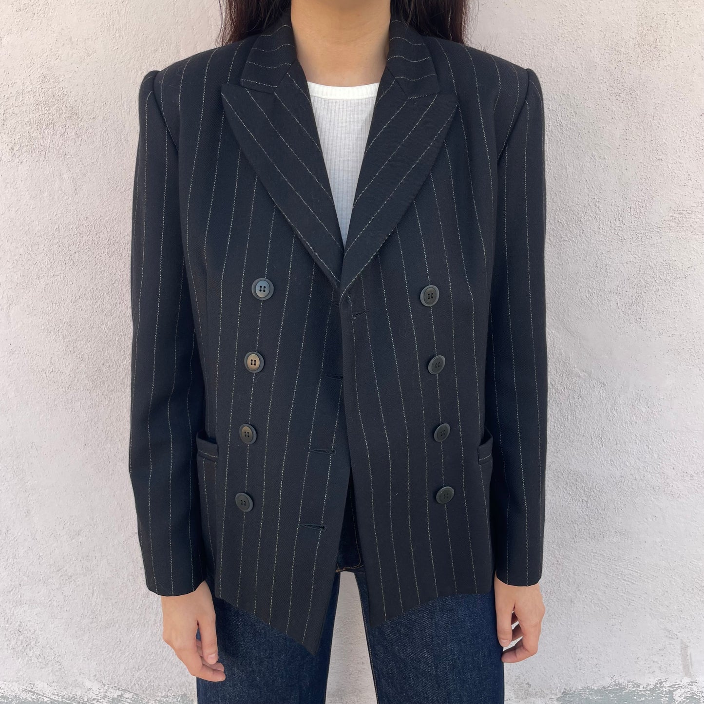 Blazer gessato Pierre Cardin