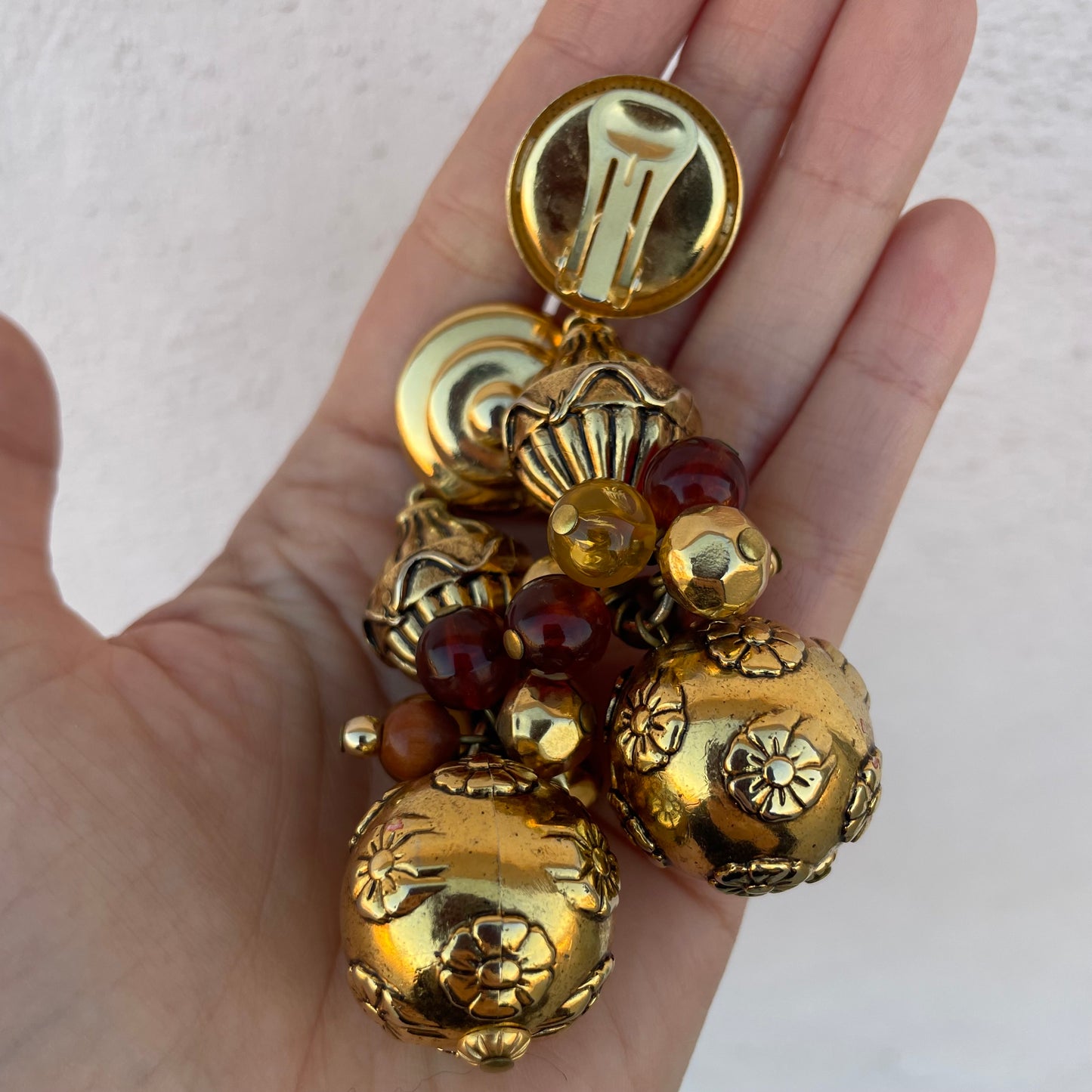 Orecchini goldtone sfere