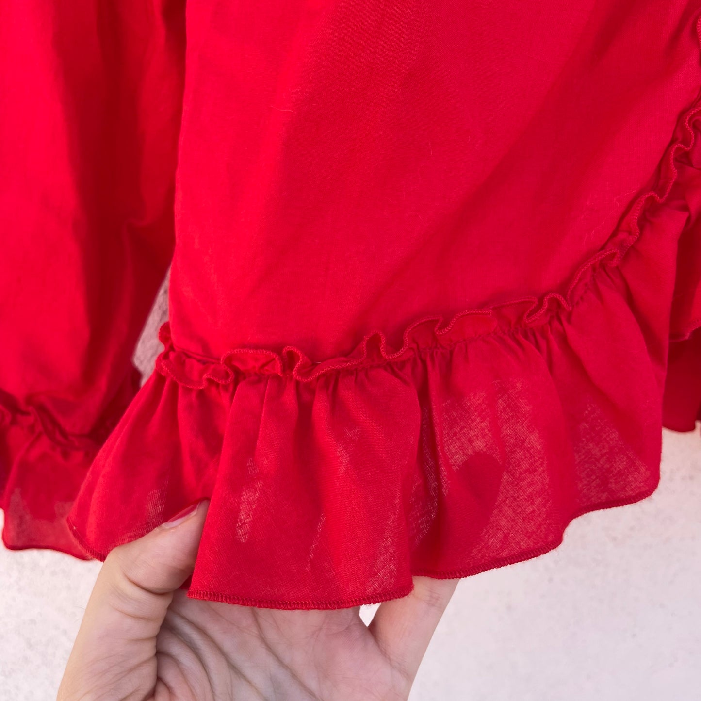 Camicia rossa laccetti