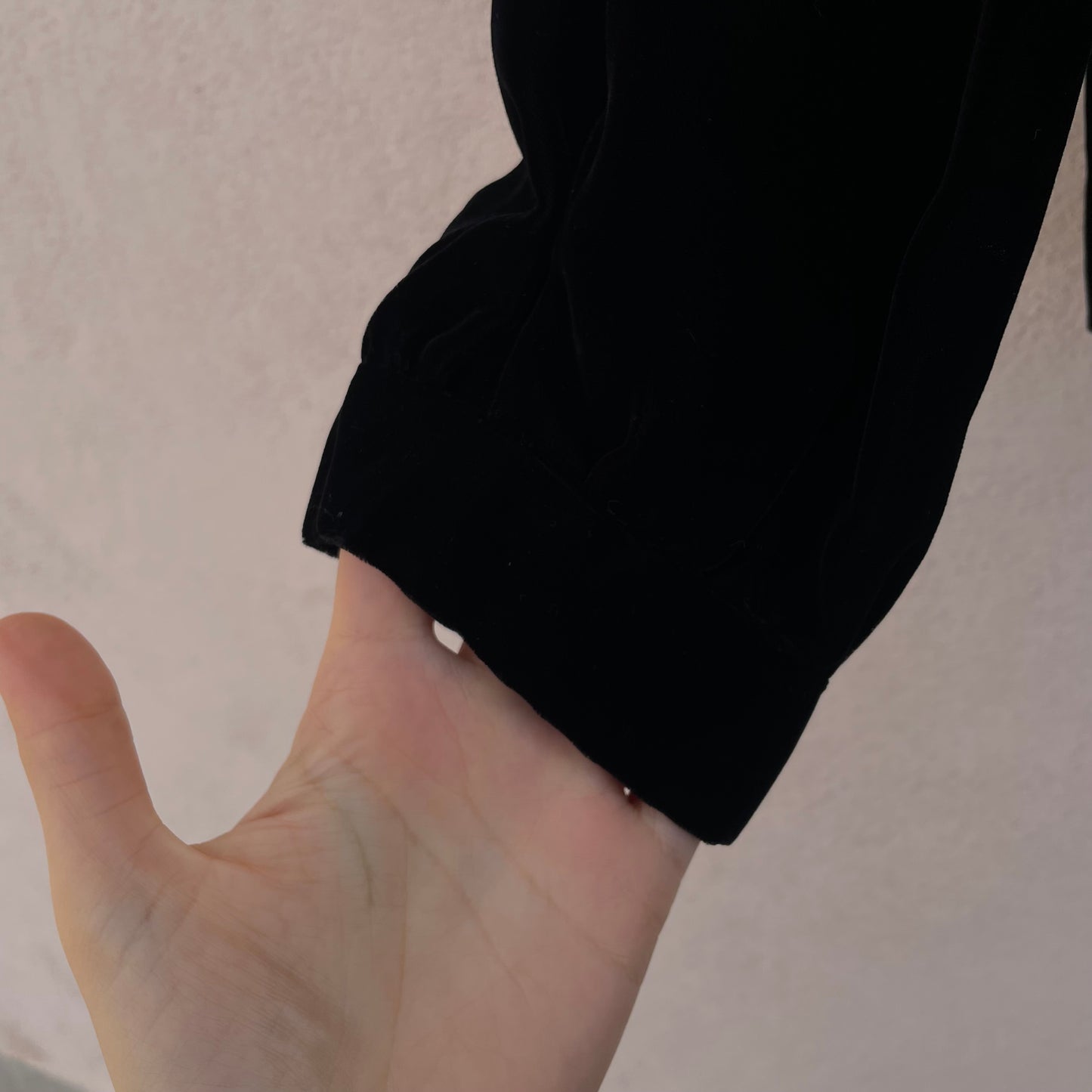 Giacca velluto nero alamari
