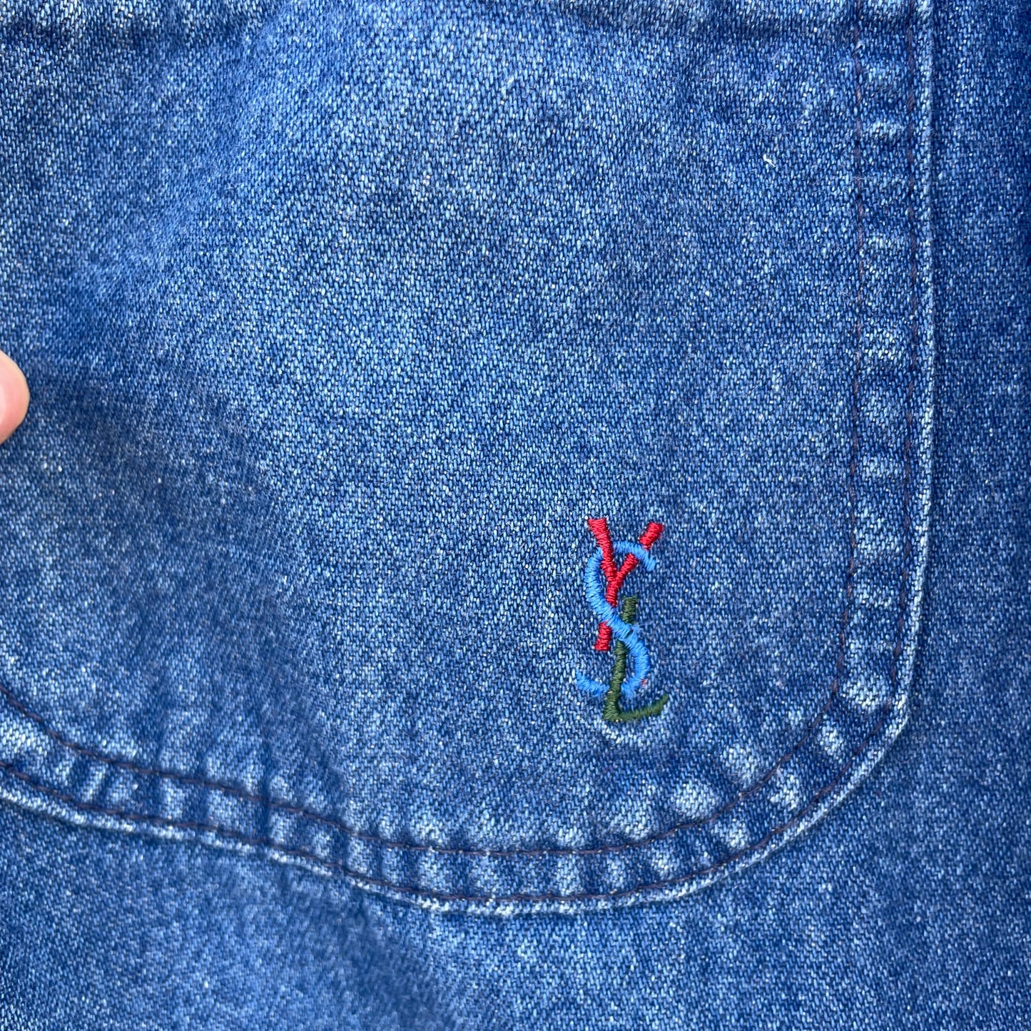 Blazer denim Yves Saint Laurent