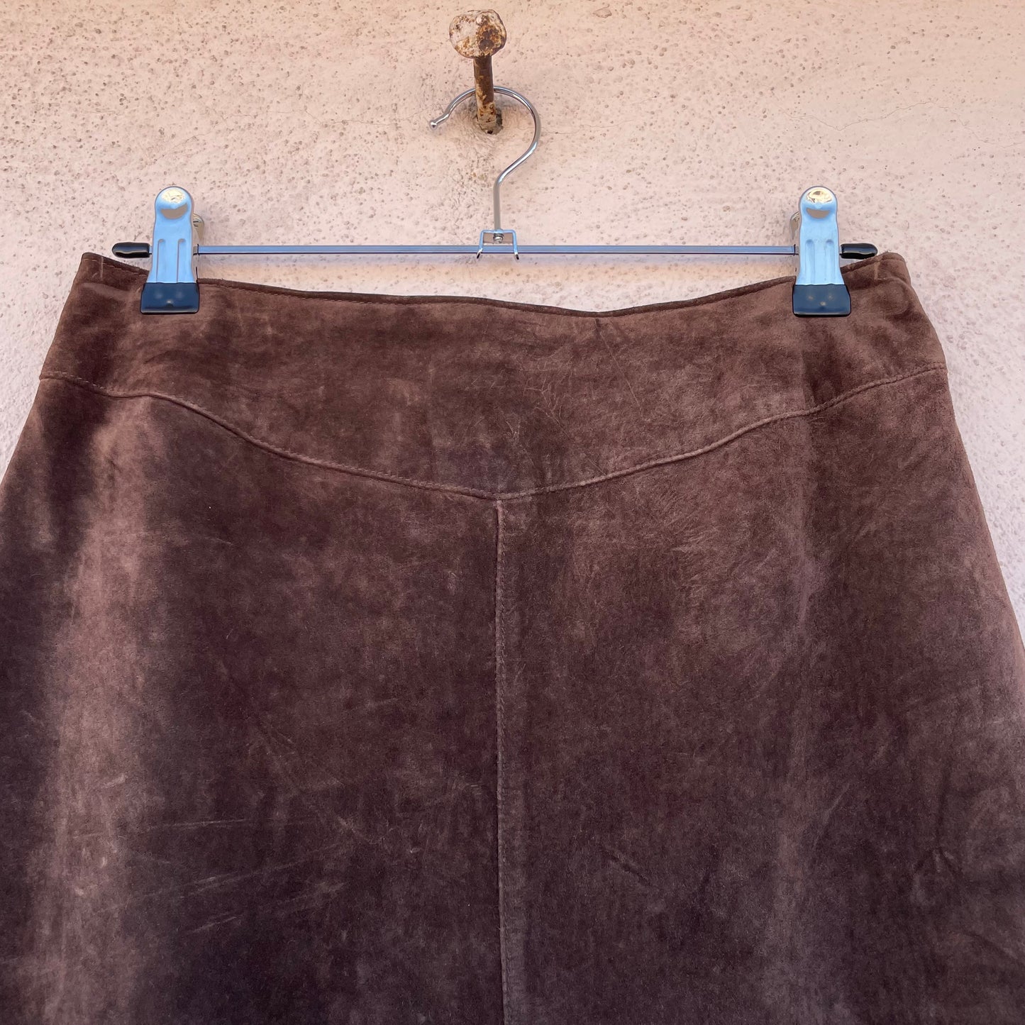 Maxi skirt scamosciata