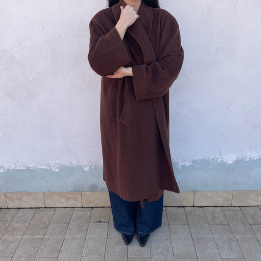 Cappotto cashgora cioccolato
