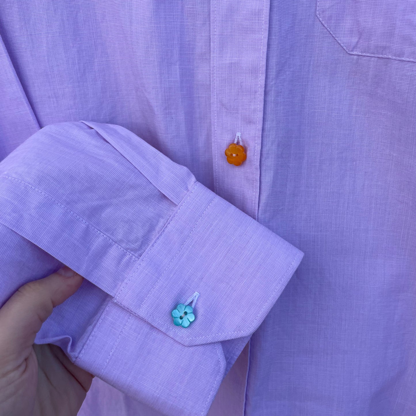Camicia rosa fiorellini