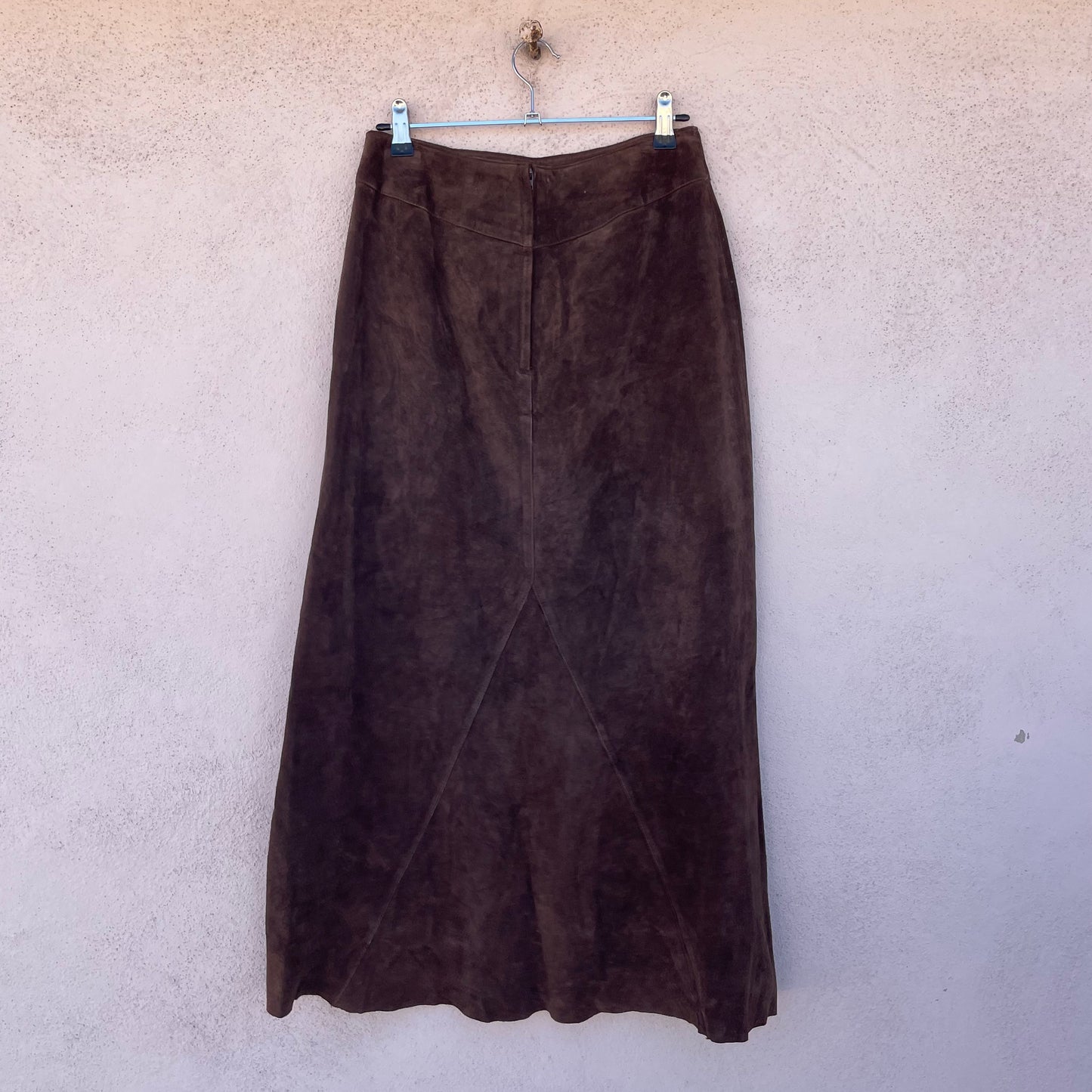 Maxi skirt scamosciata