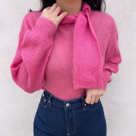 Golf super kid mohair rosa bubble