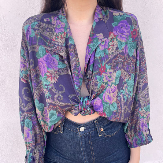 Overshirt fantasia viola