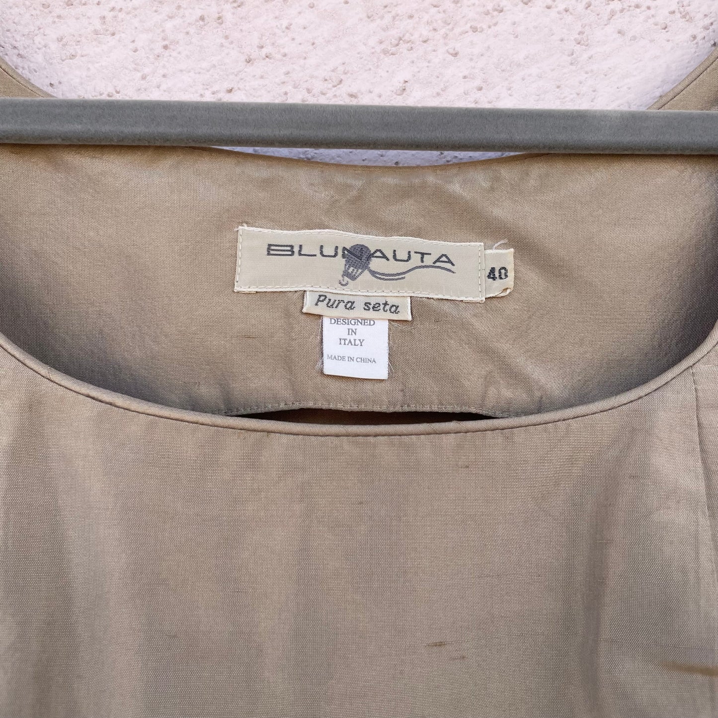 Top bustier sabbia in seta