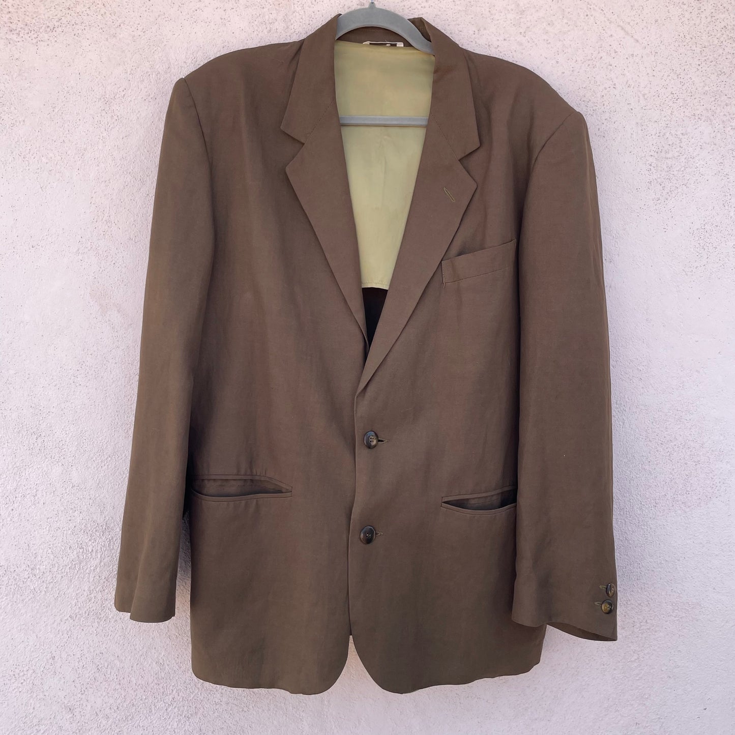 Blazer oliva lino
