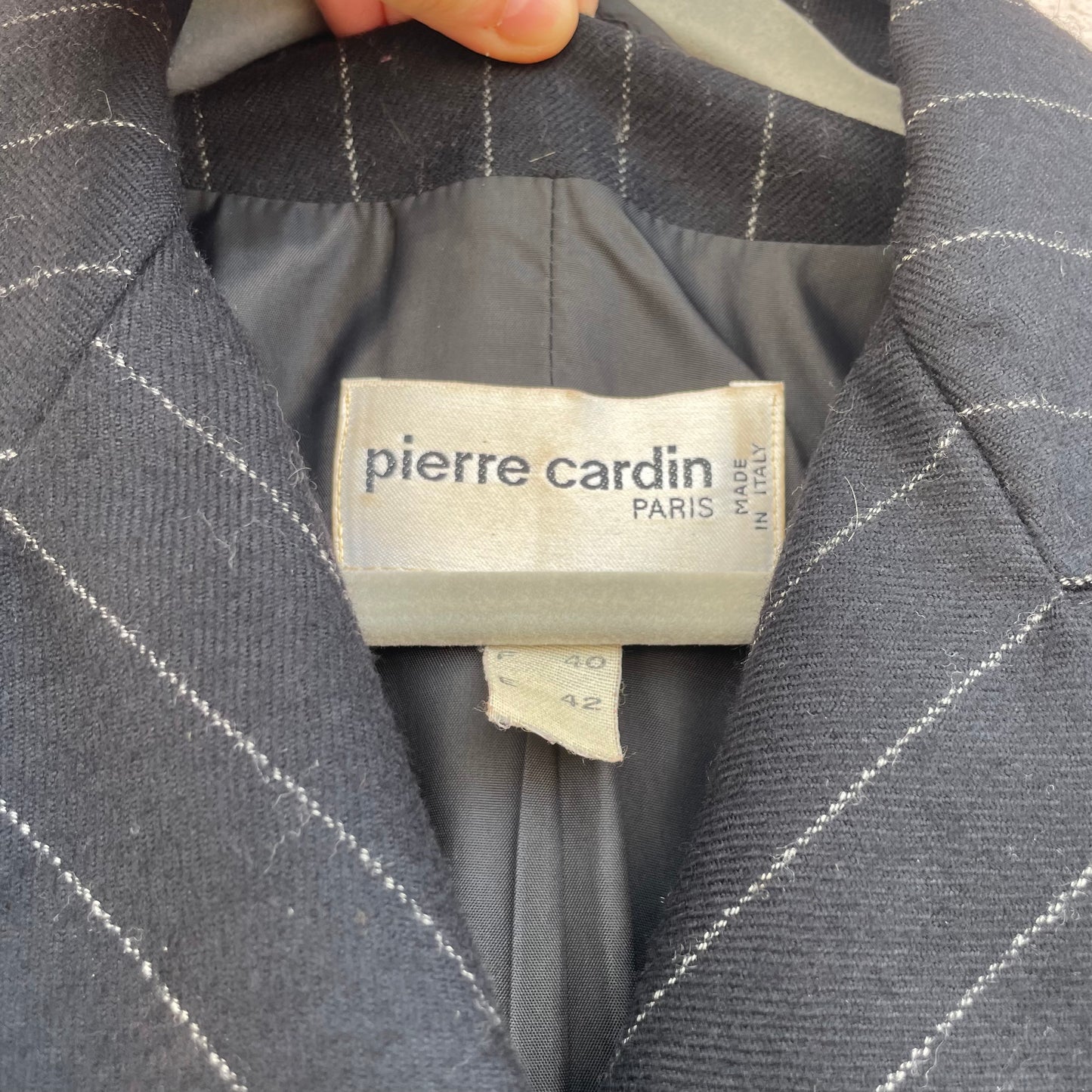 Blazer gessato Pierre Cardin