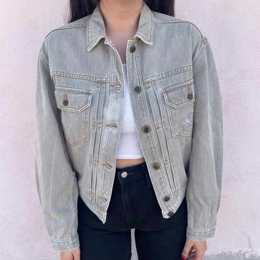 Giacca jeans grigia Biagiotti