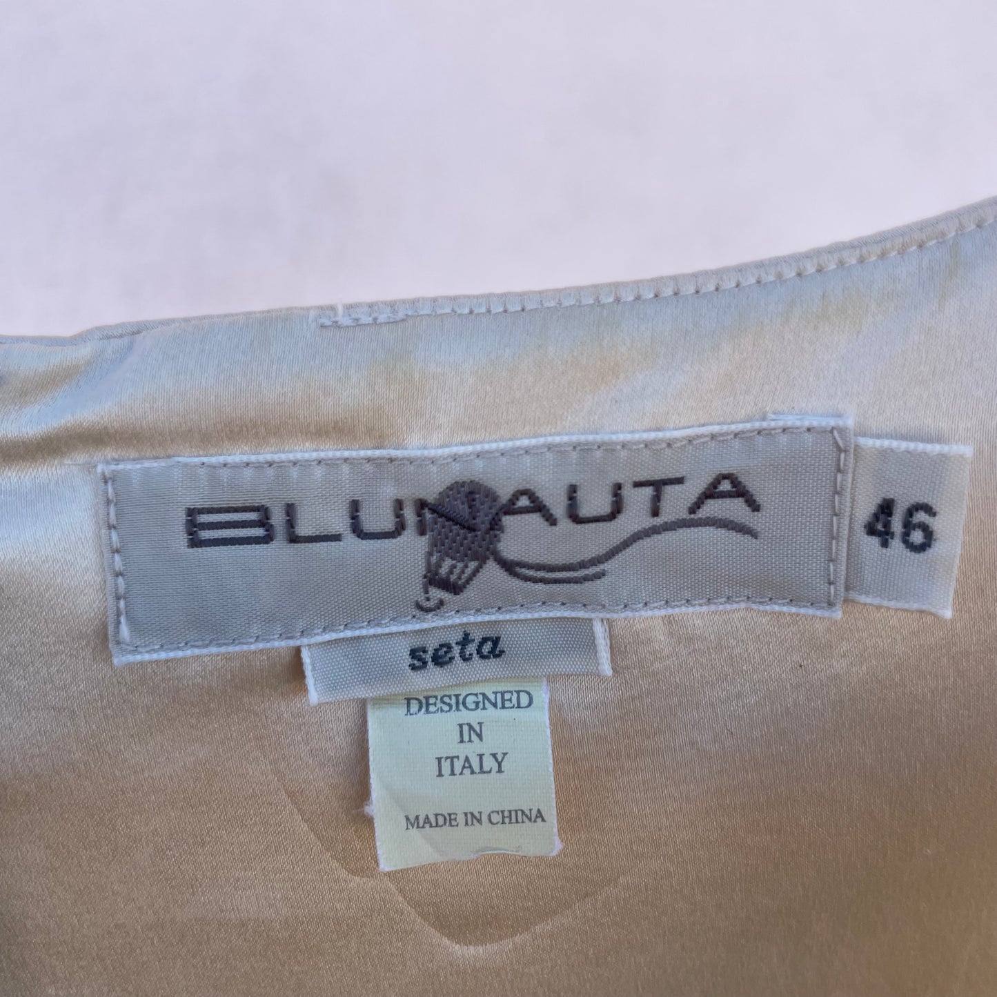 Top seta champagne