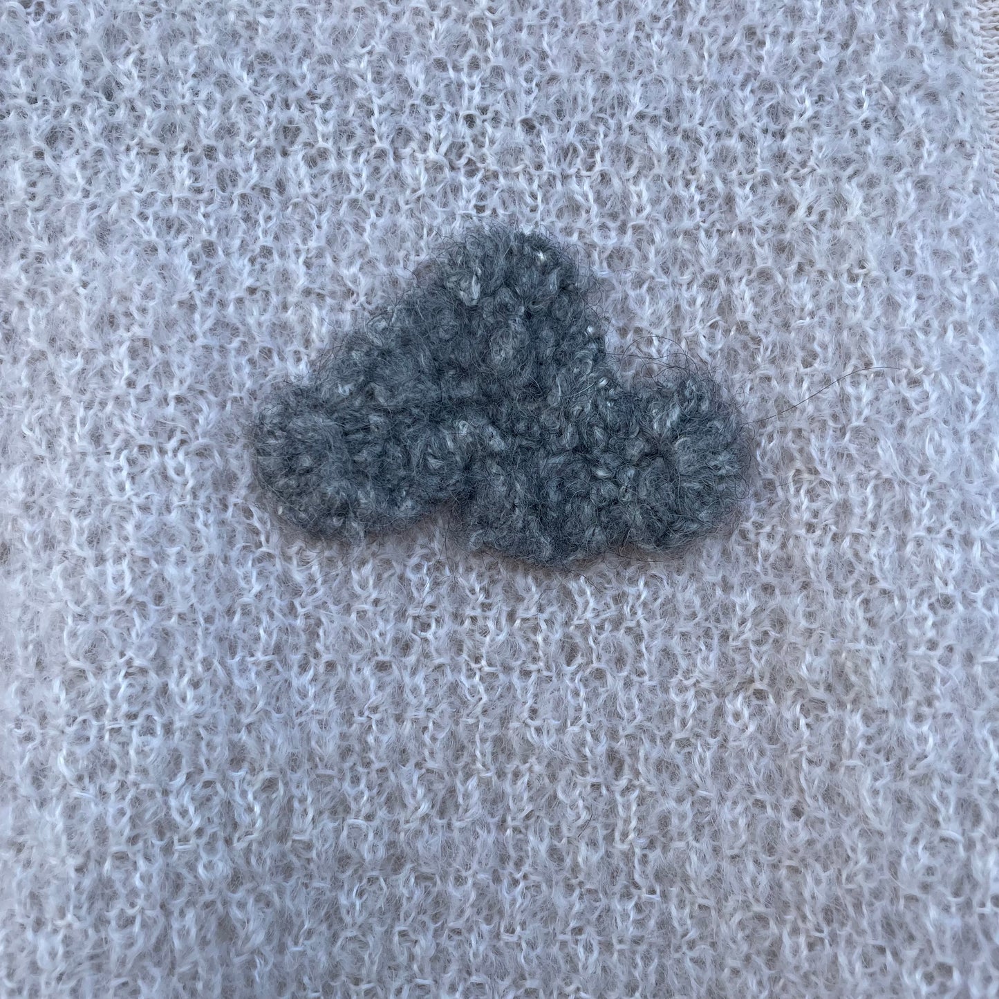 Gilet mohair nuvole