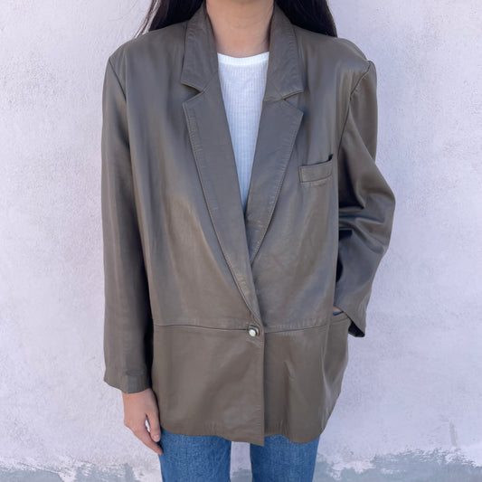 Blazer pelle fango