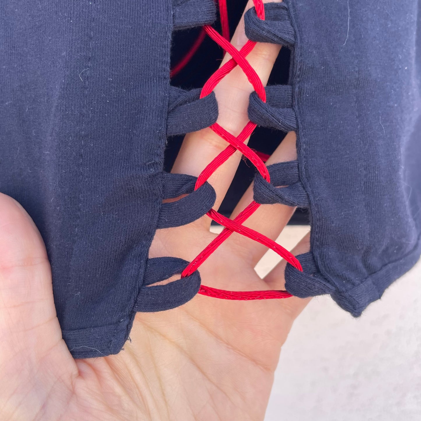 Top bardot corsetto