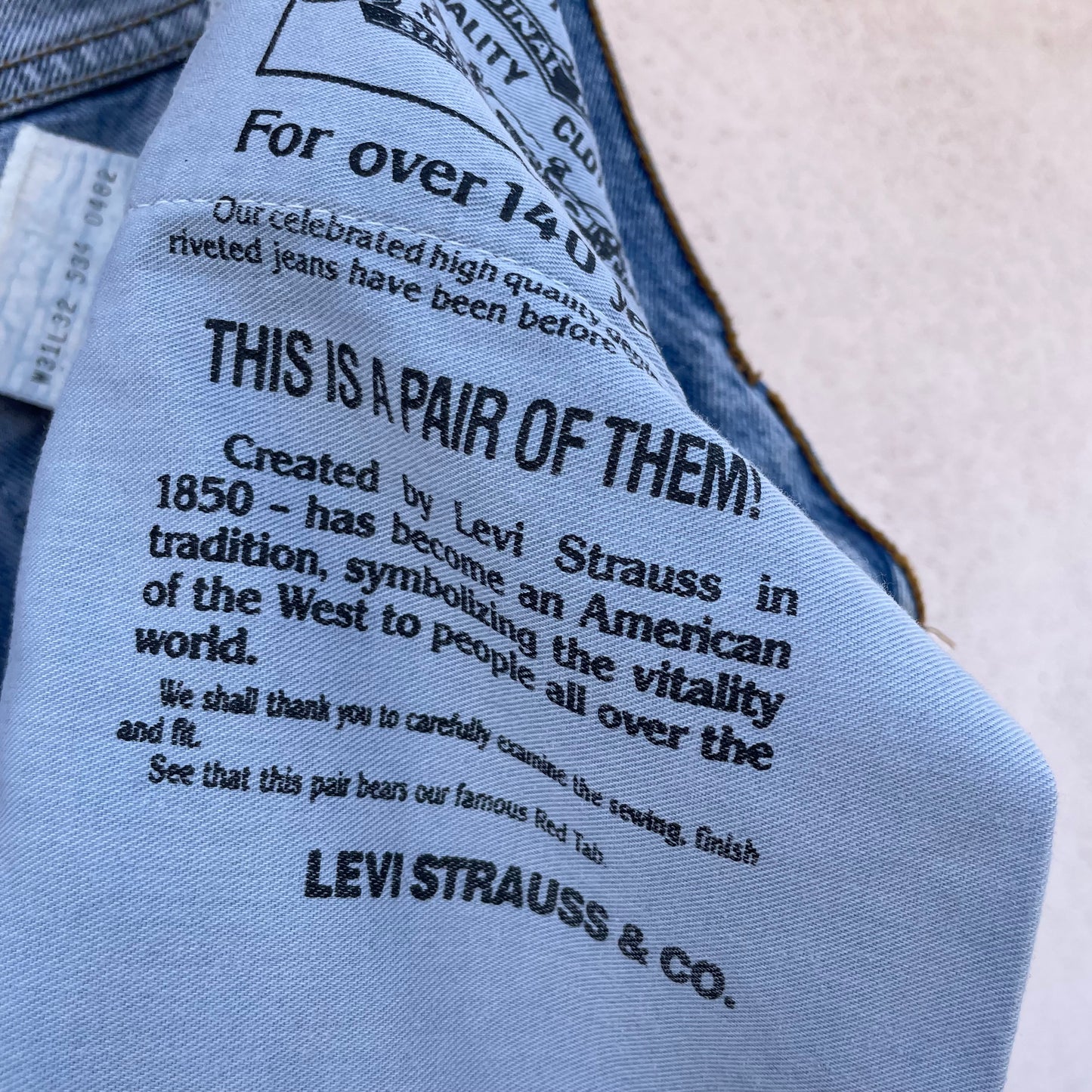 Levi’s 534 Made in Italy 1994