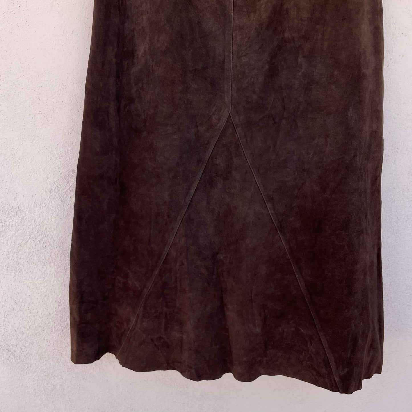 Maxi skirt scamosciata