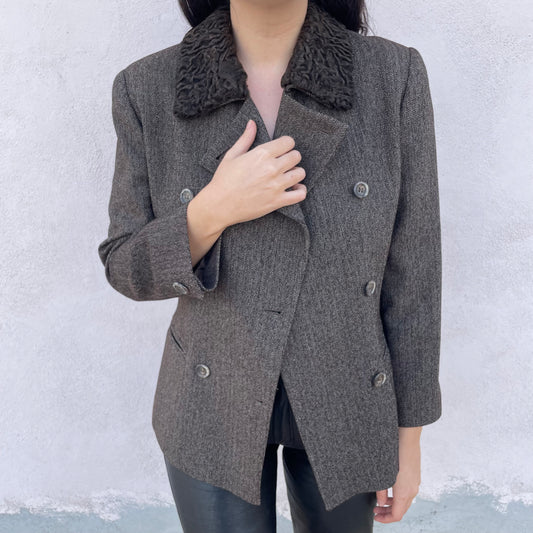 Blazer collo astrakan Marella