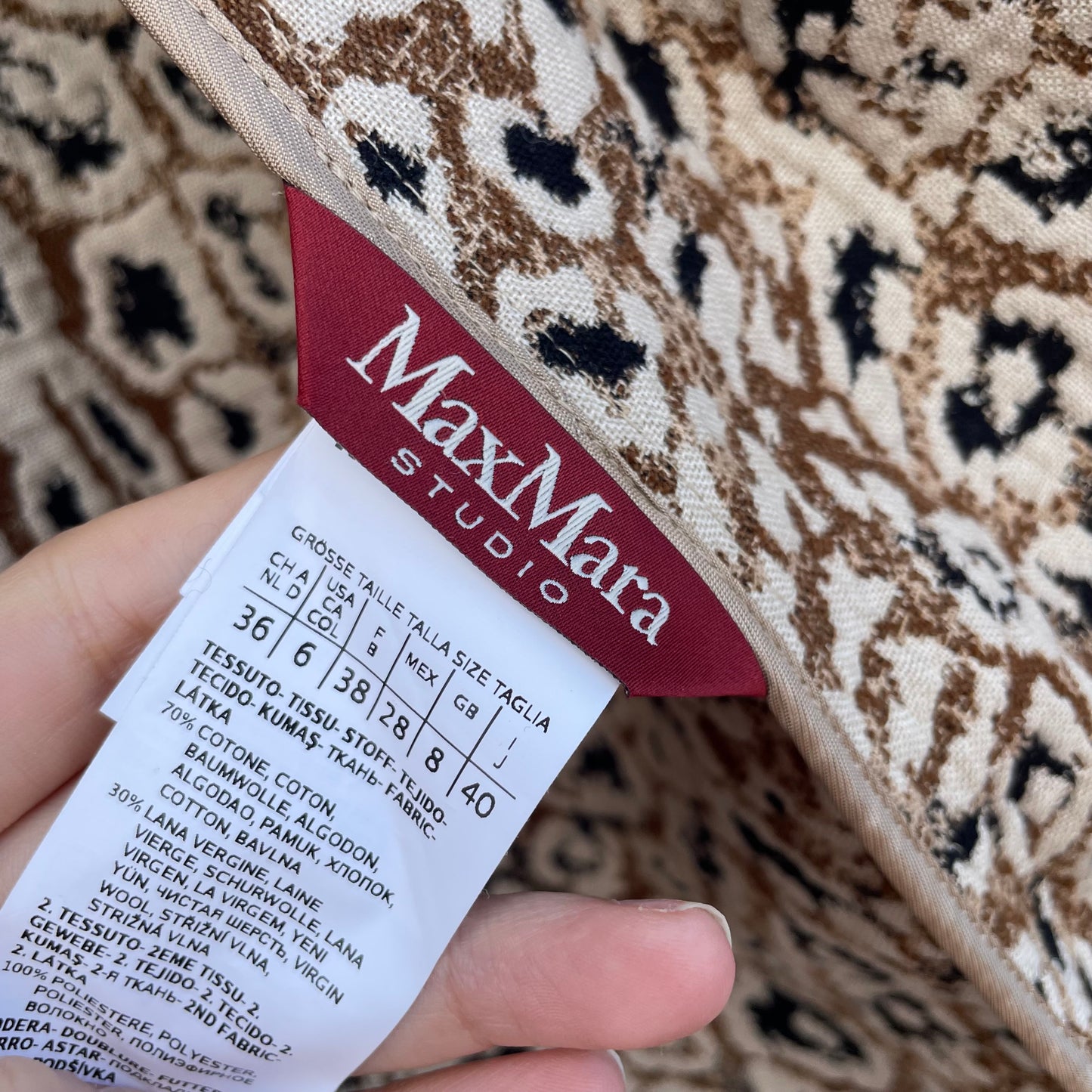 Cappotto animalier Max Mara