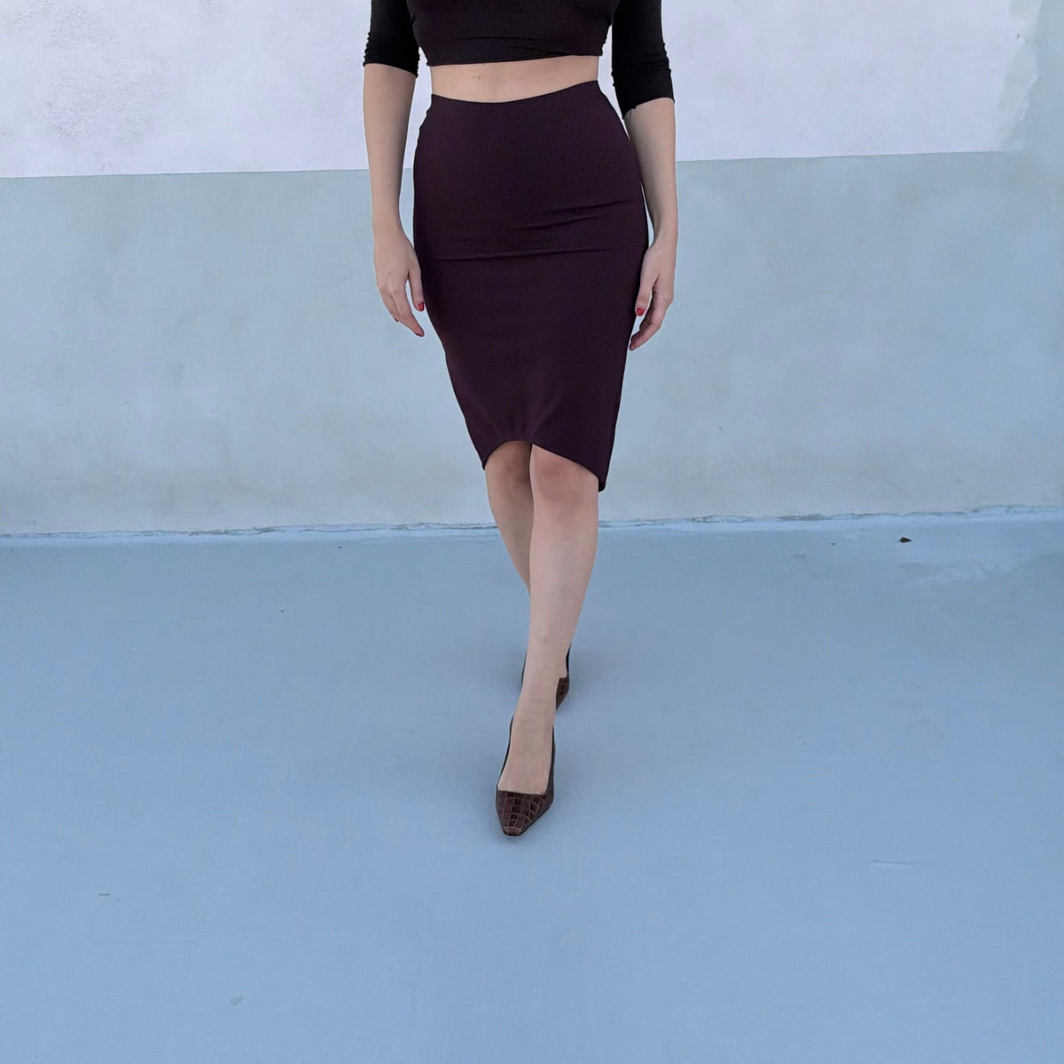 Plum skirt