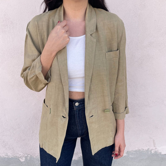 Blazer lino beige