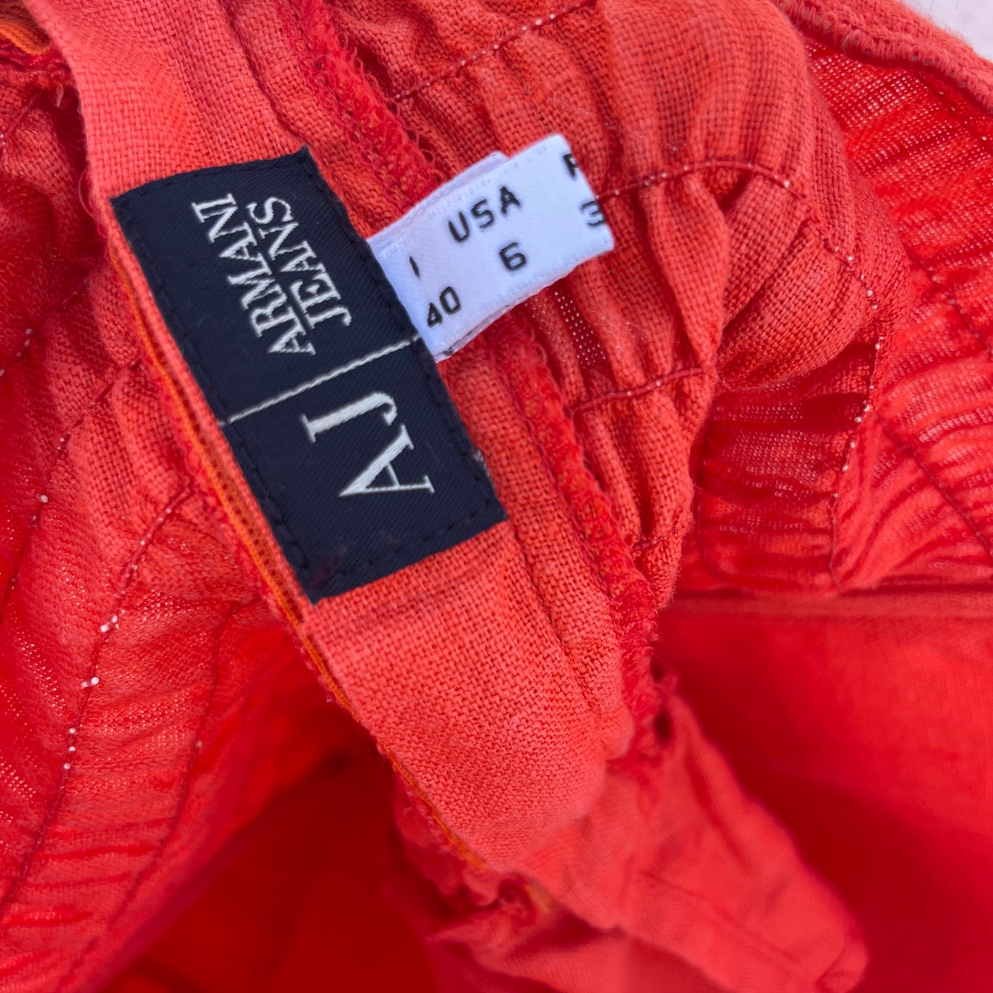 Top bustier arancio Armani