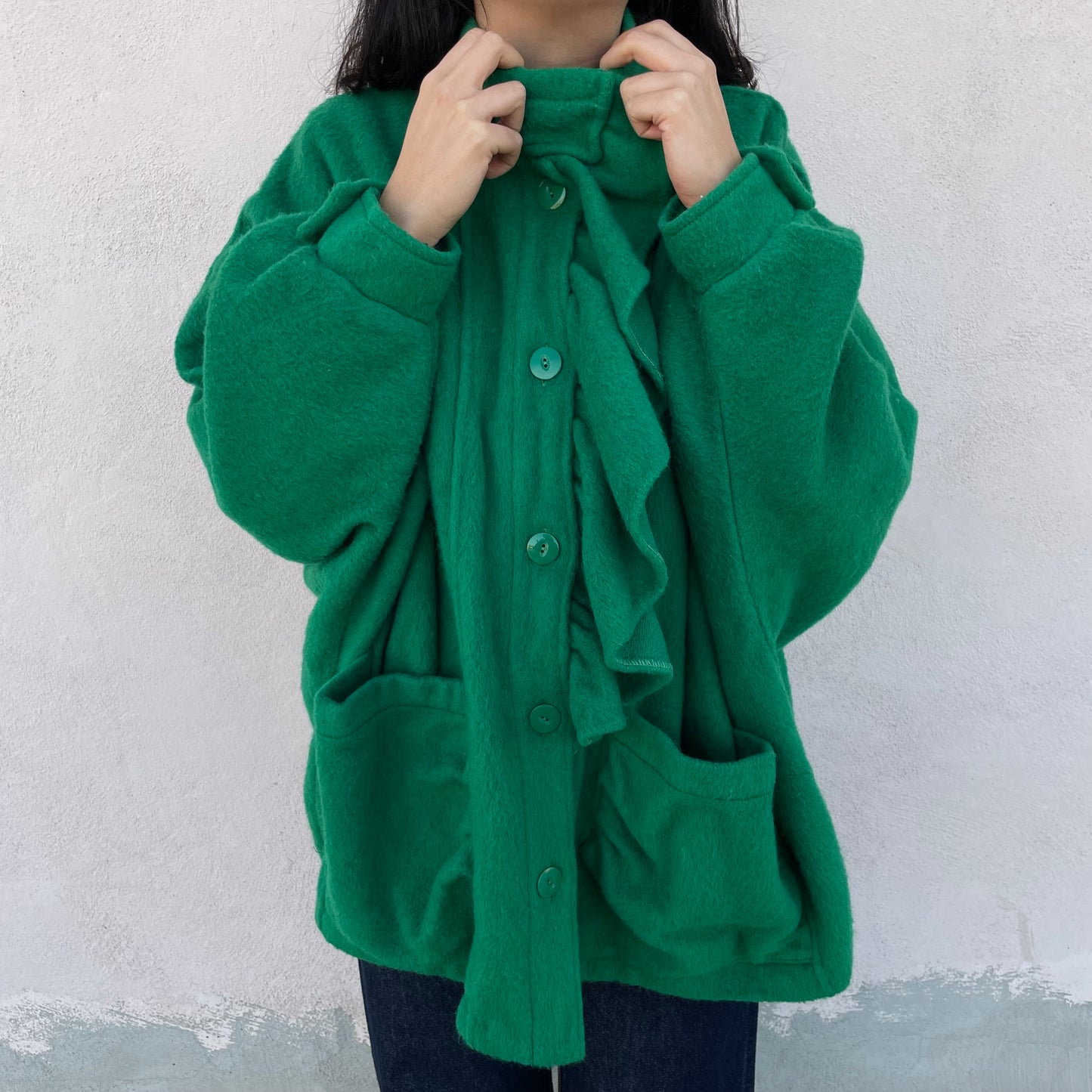 Cappotto verde smeraldo