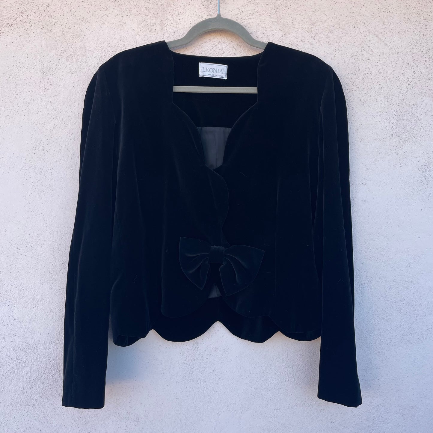 Blazer velluto fiocco