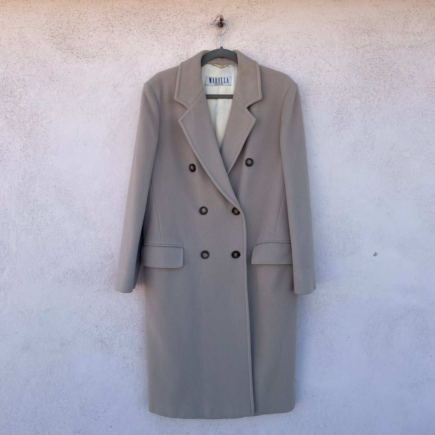 Cappotto greige chiaro Marella