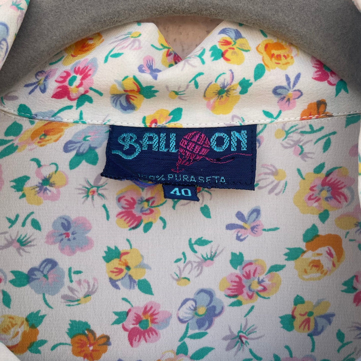 Camicia seta fiorellini