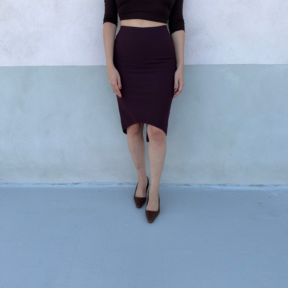Plum skirt