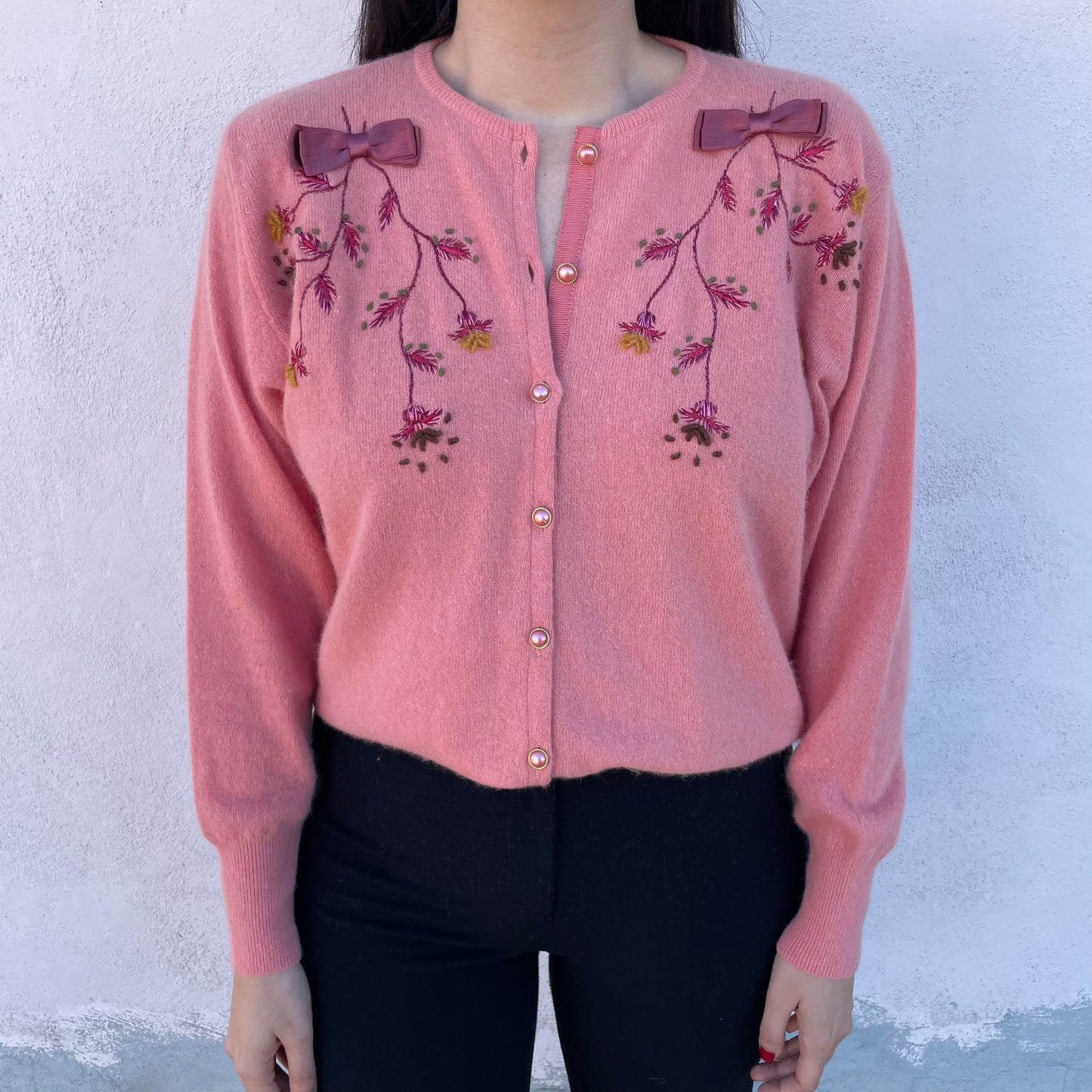 Cardigan rosa fiocchi