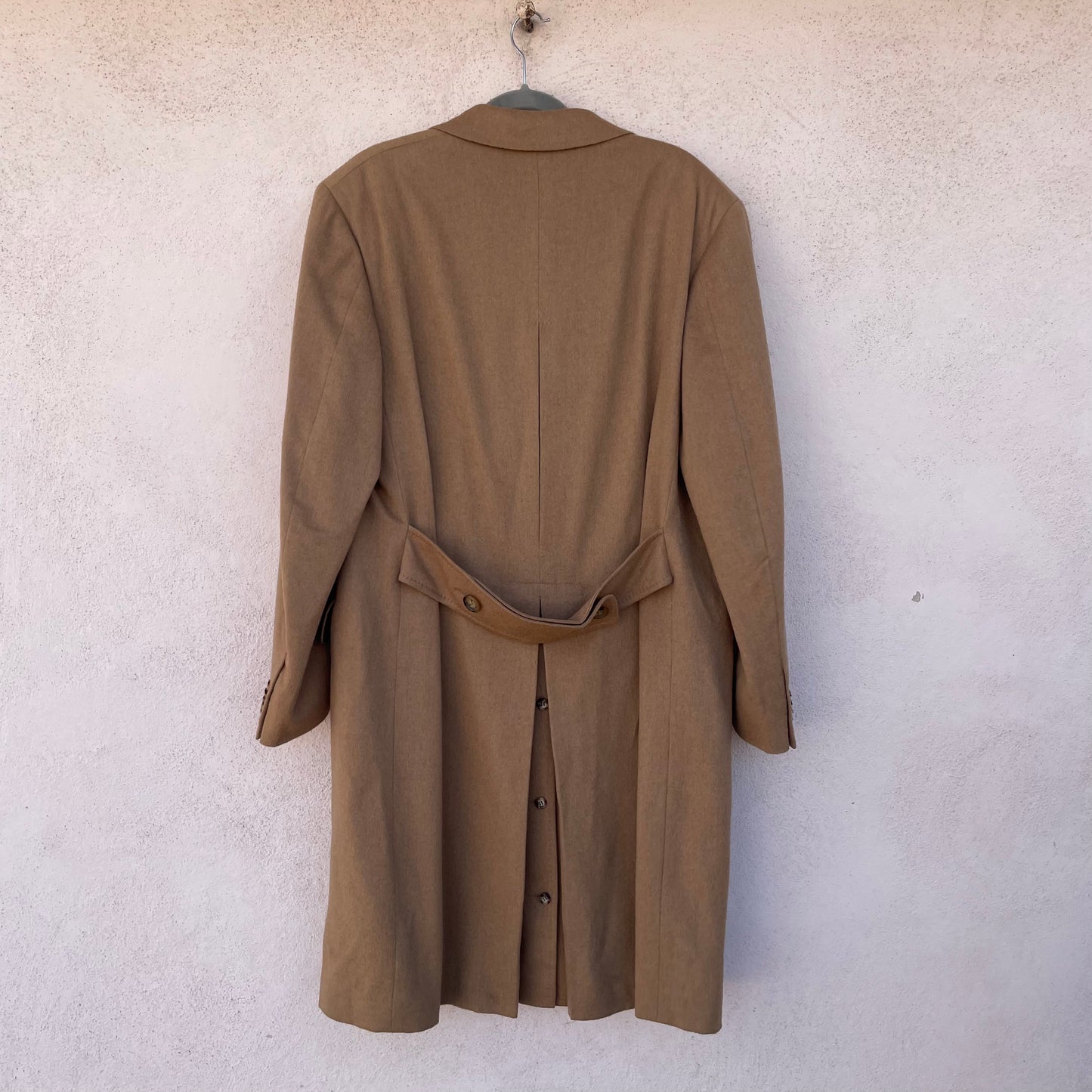 Cappotto doppiopetto cammello