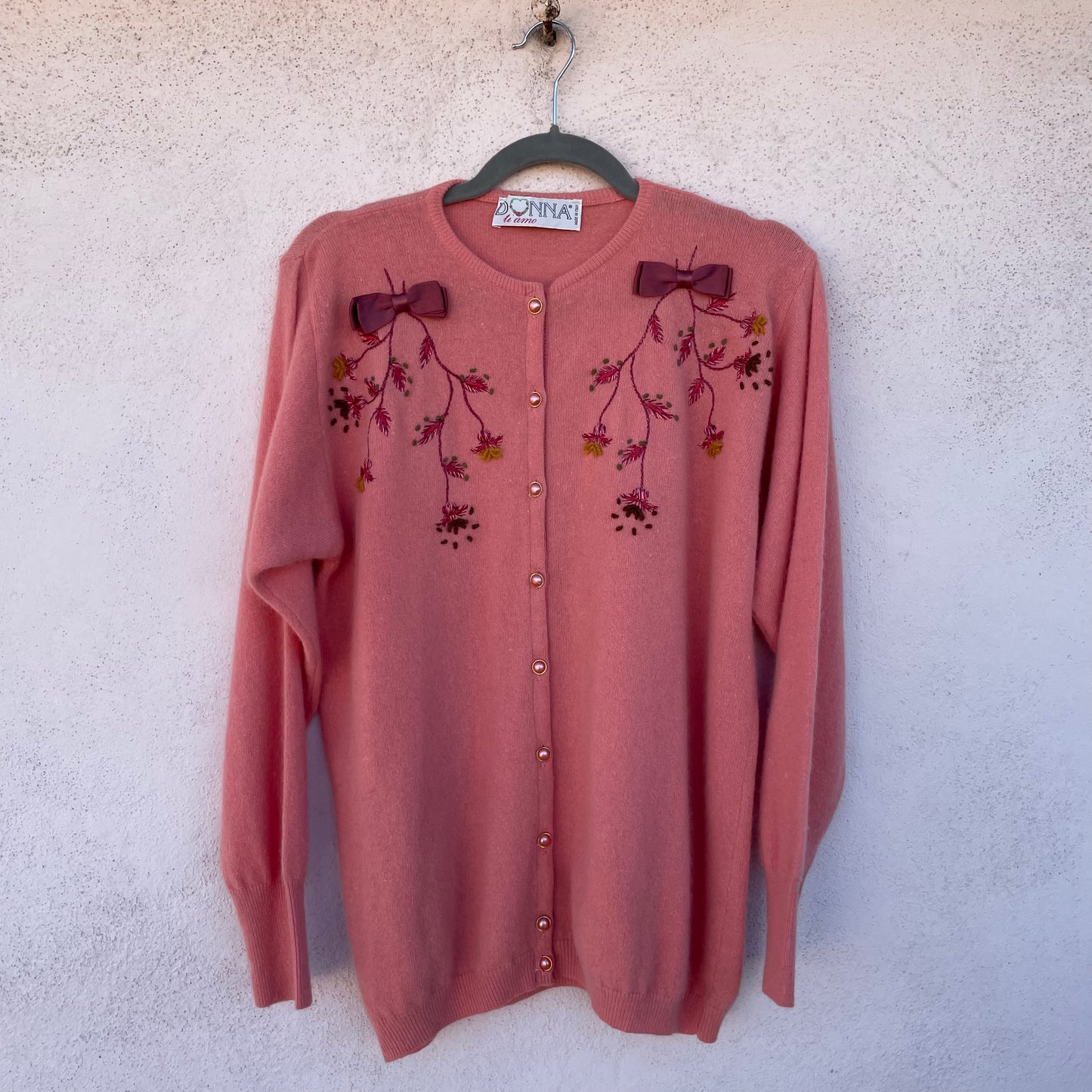 Cardigan rosa fiocchi