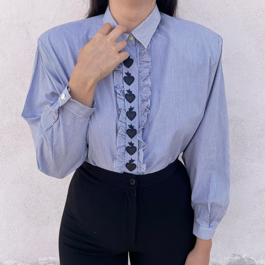 Camicia righe cuori