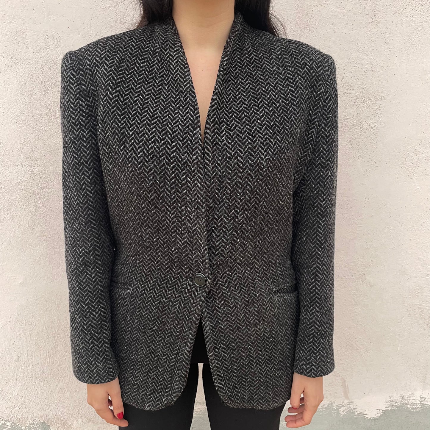 Blazer grigio herringbone Ferré