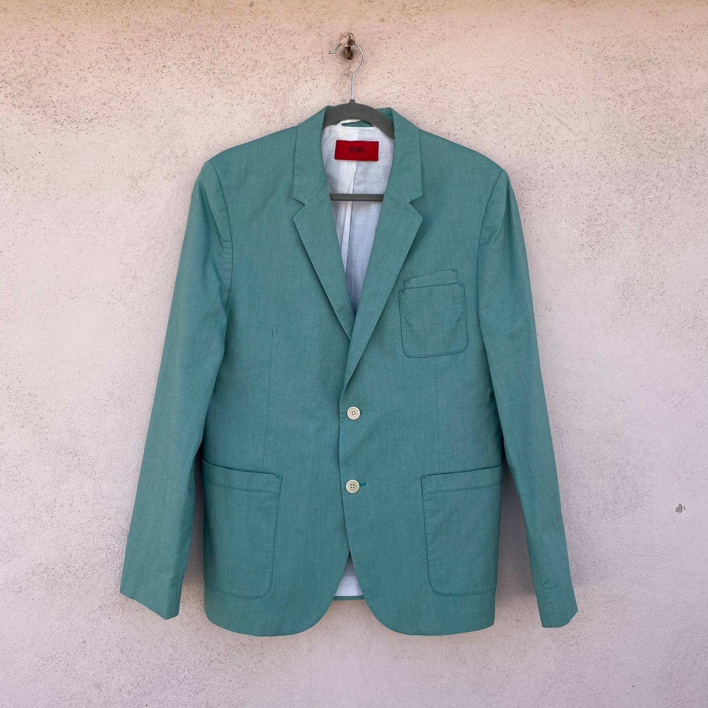 Blazer acquamarina Hugo Boss