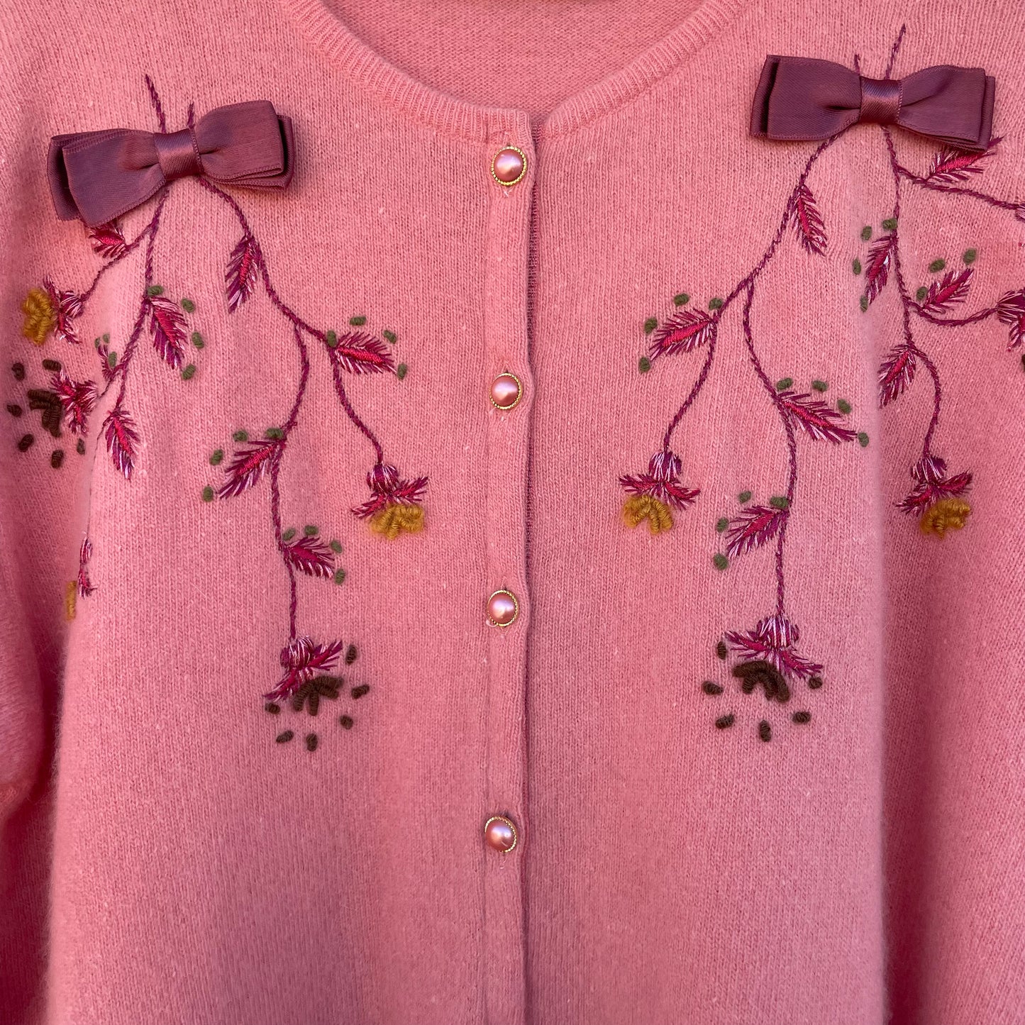 Cardigan rosa fiocchi