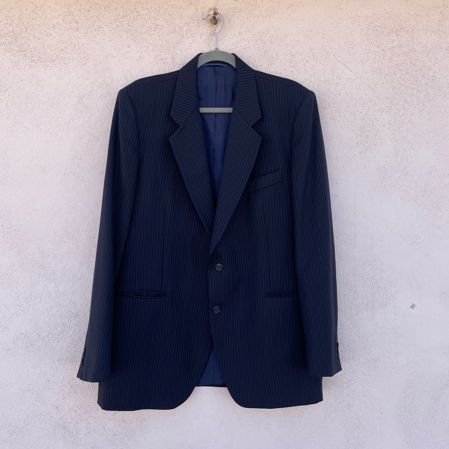 Blazer blu gessato