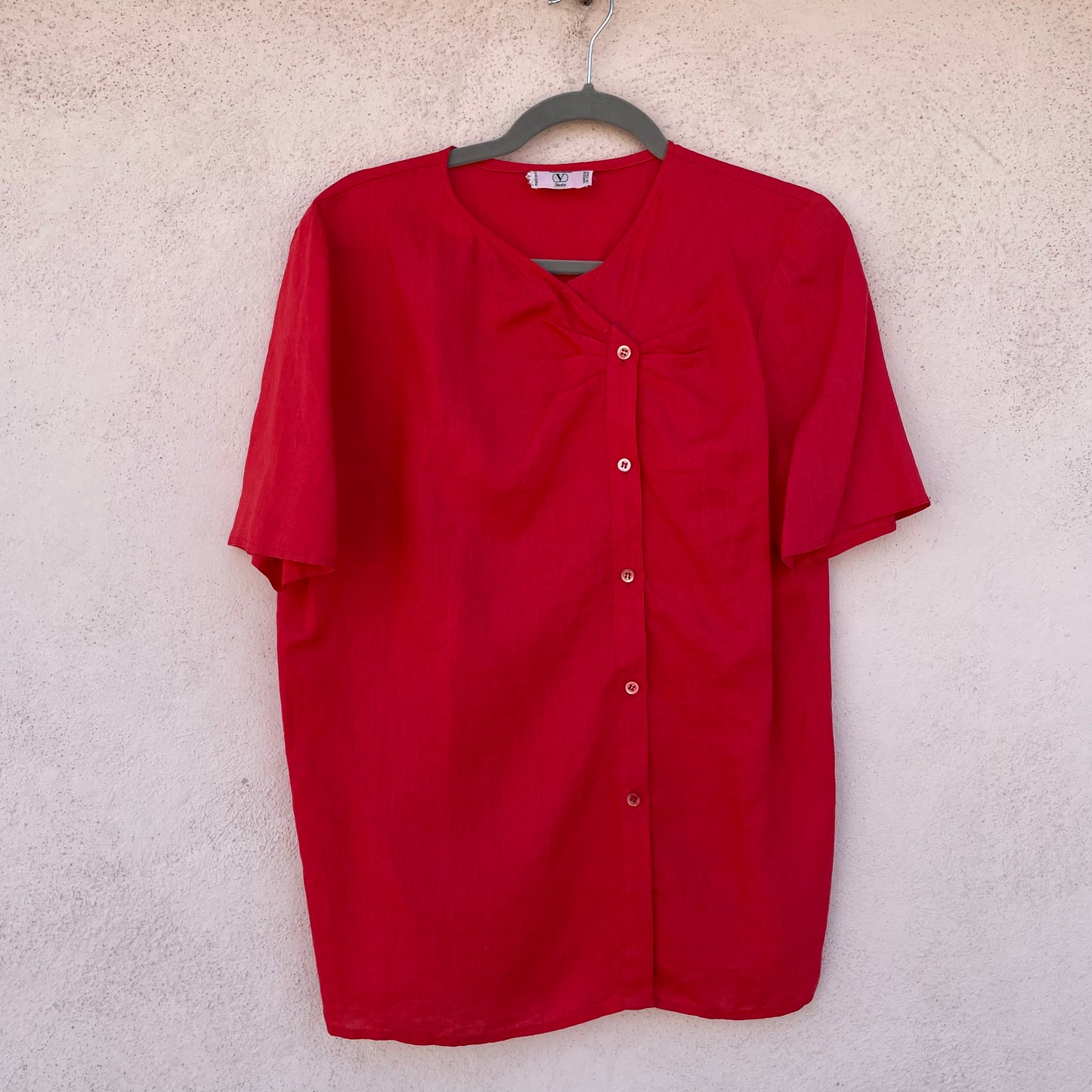 Blusa rossa Valentino