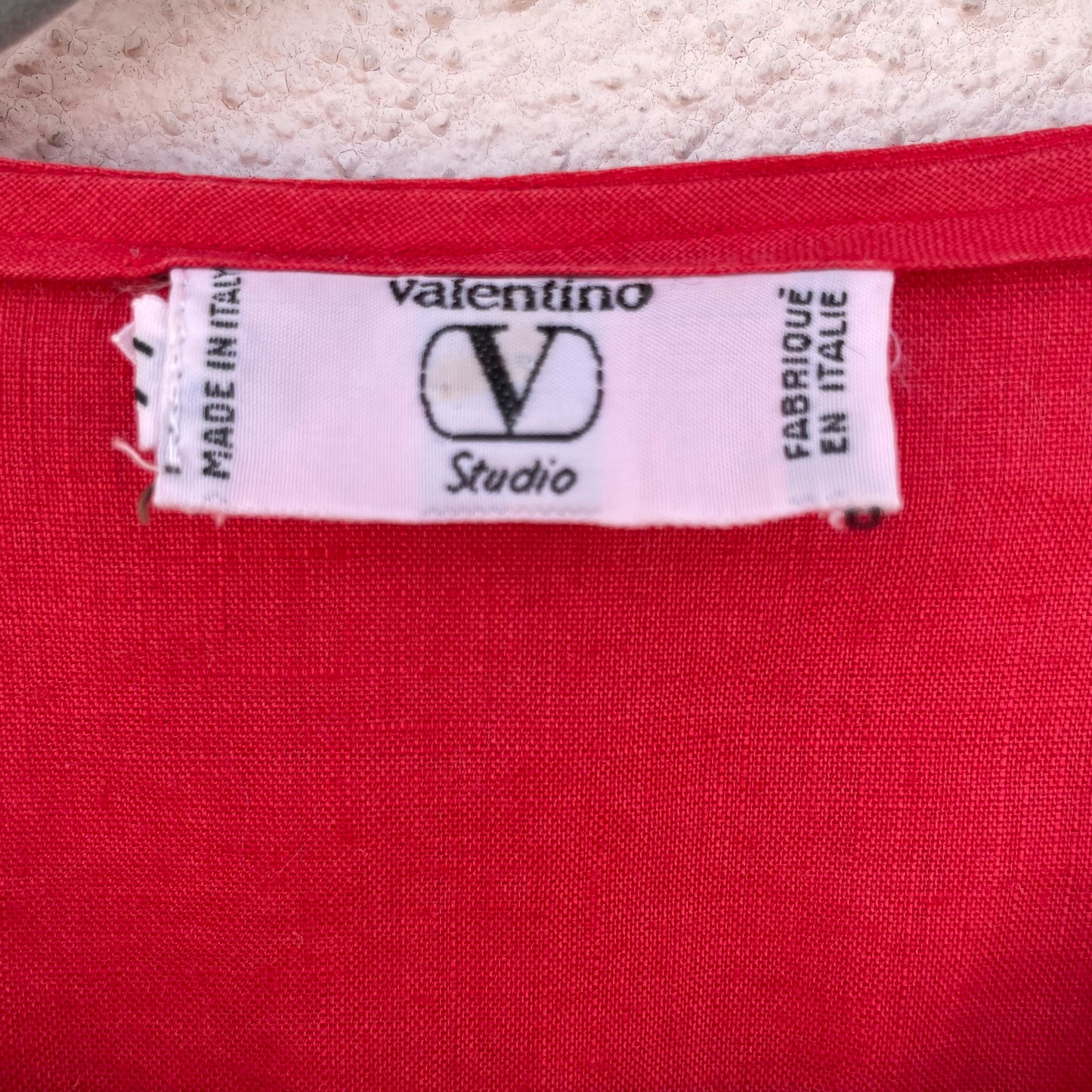 Blusa rossa Valentino