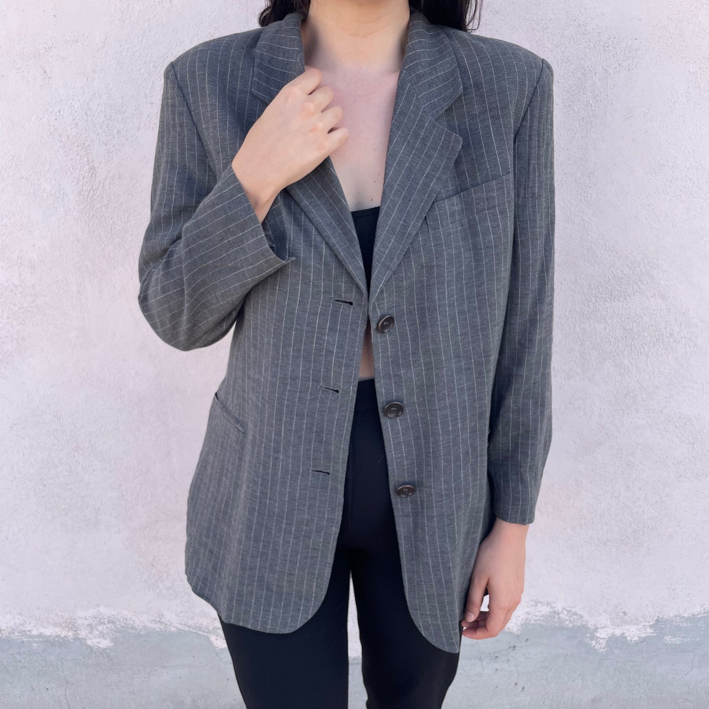 Blazer gessato lino Max&Co.