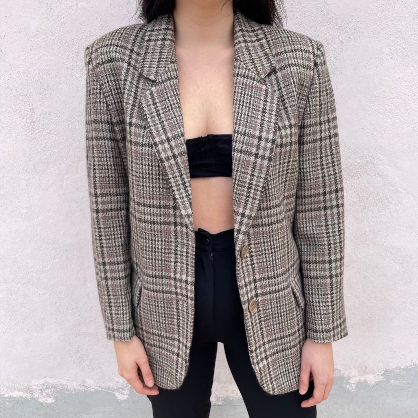 Blazer tortora e malva