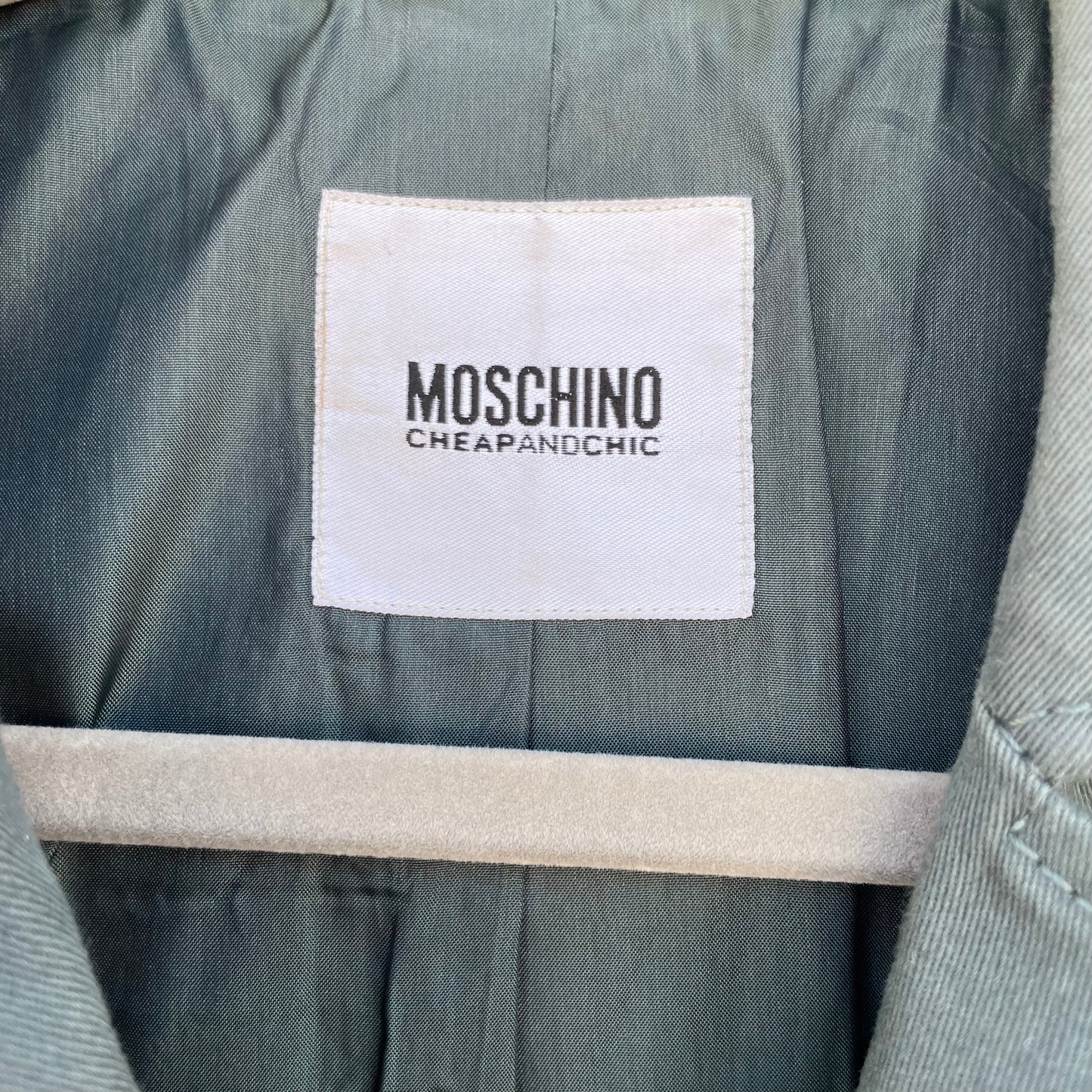 Chiodo petrolio Moschino