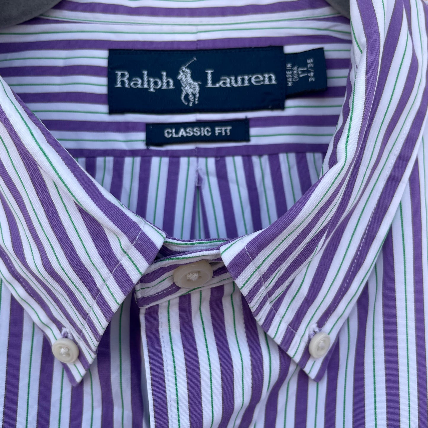 Camicia Ralph Lauren righe viola