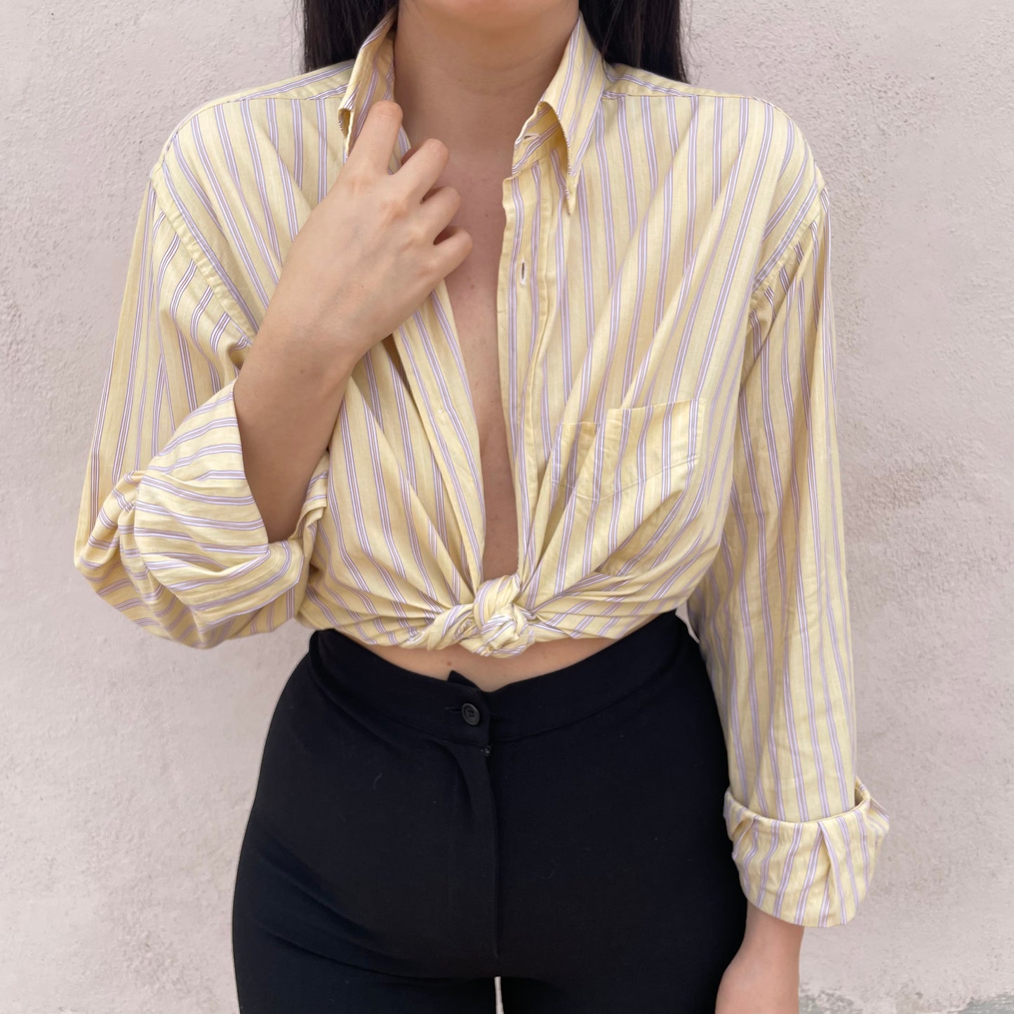 Camicia Etro giallo pastello