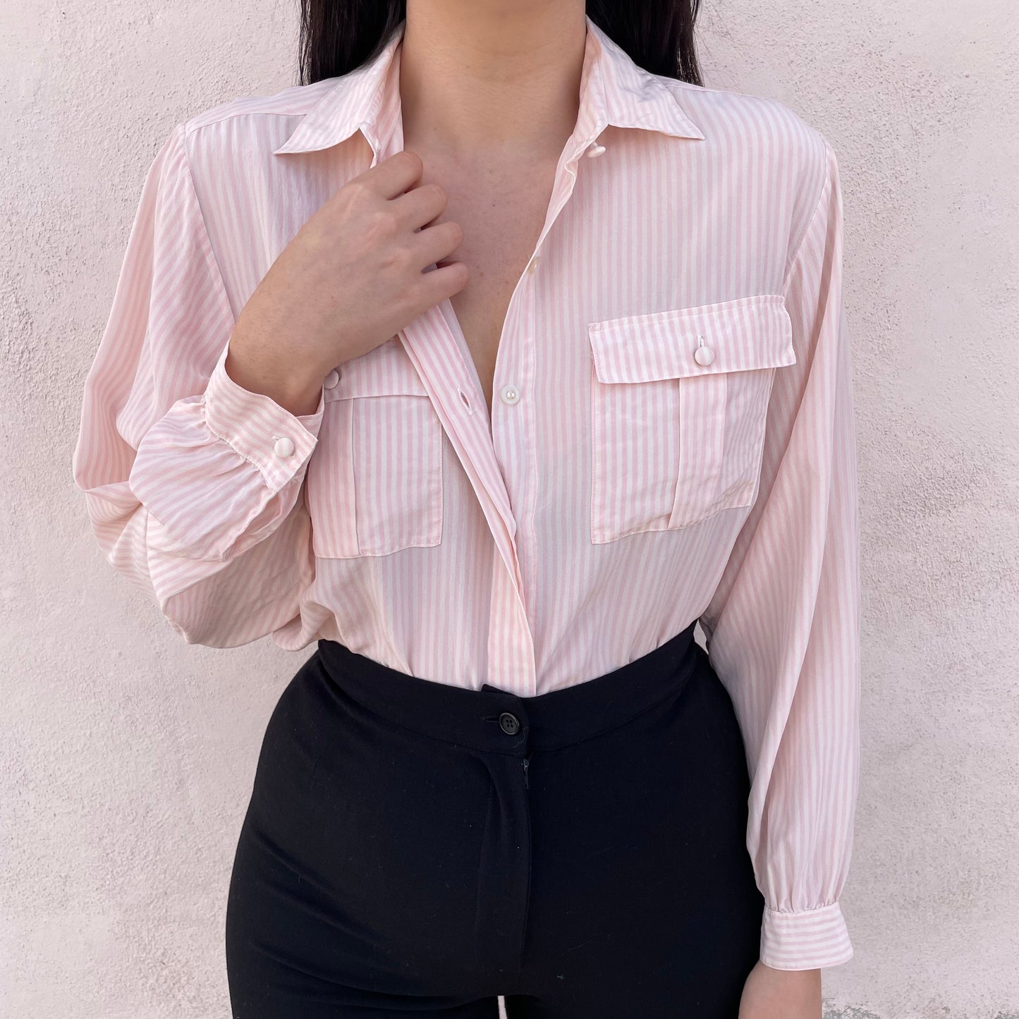 Camicia seta rosa