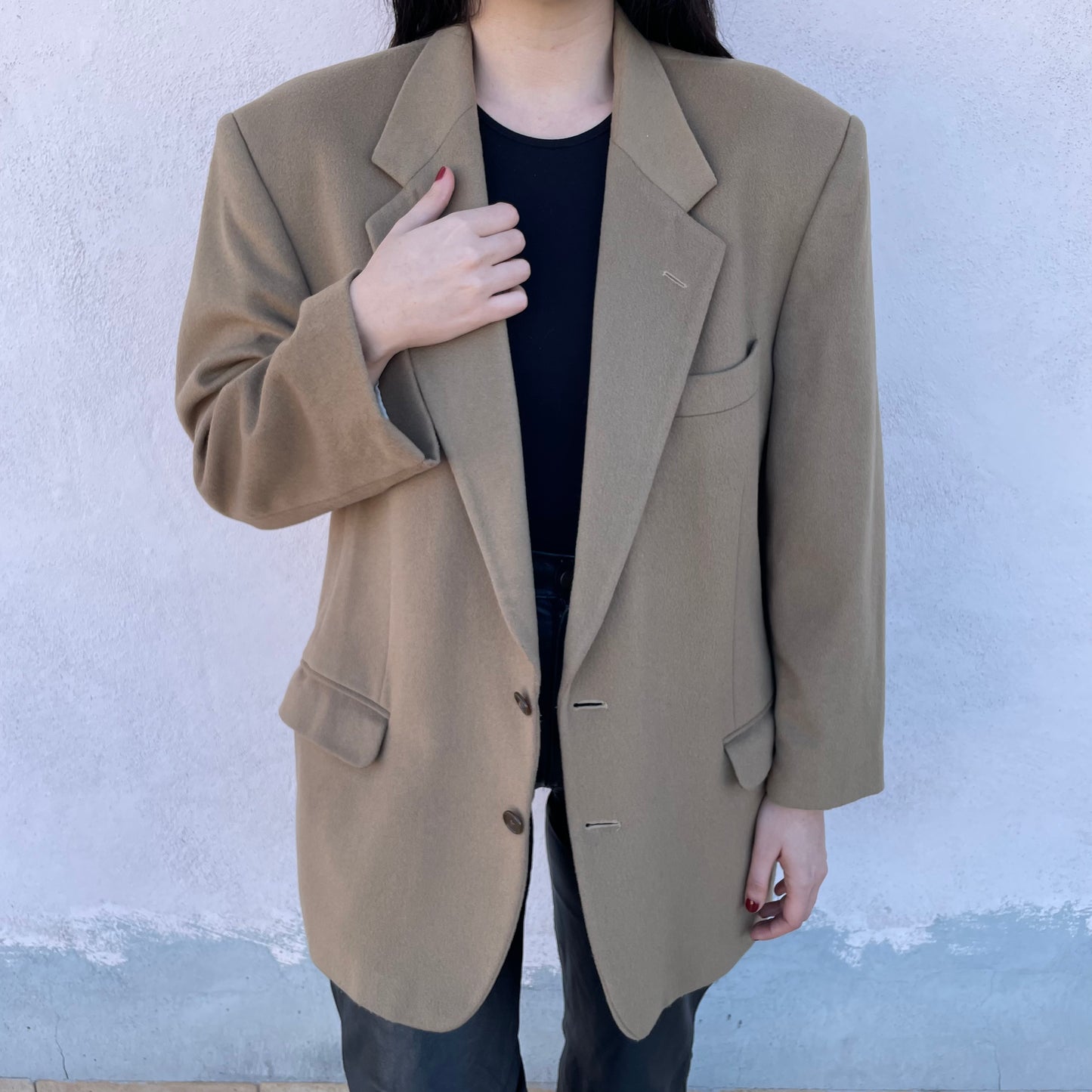 Blazer cappuccino cashmere blend