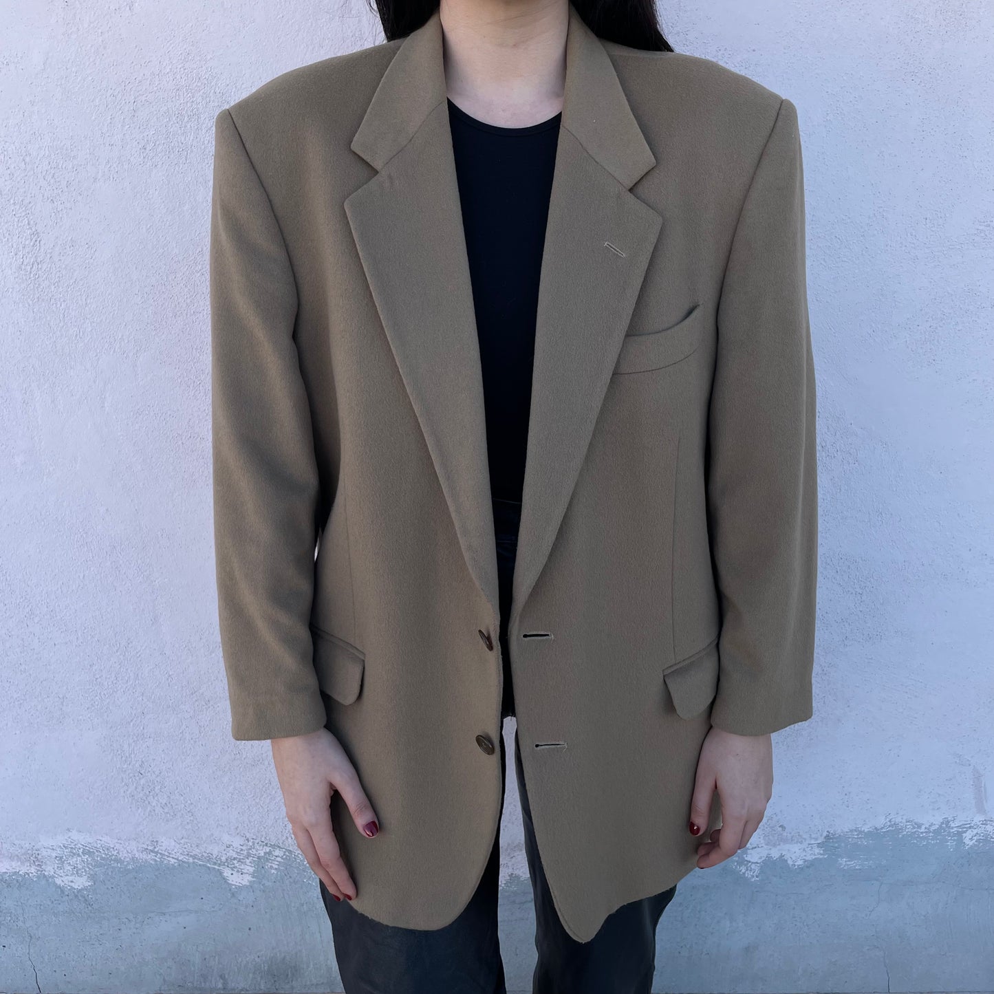 Blazer cappuccino cashmere blend