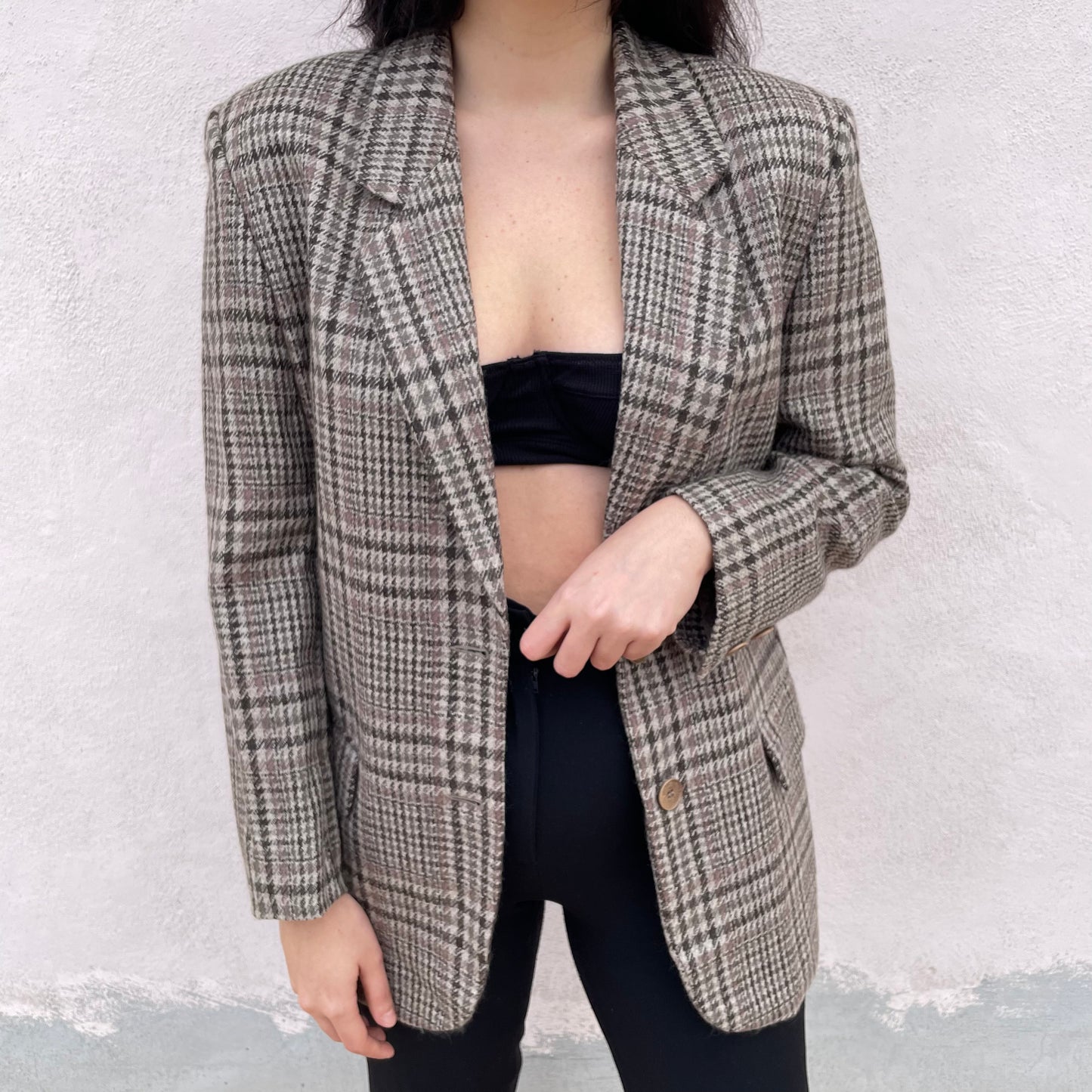 Blazer tortora e malva